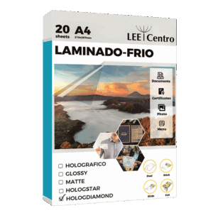 Laminado en Frío Holográfico Vidrio Quebrado A4 Lee Centro