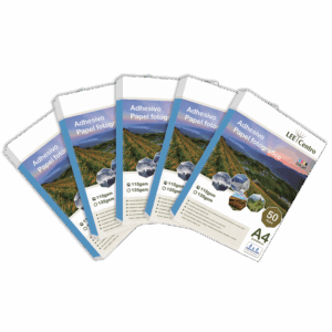 Pack Papel Adhesivo Glossy 115g A4 (5 Resmas) 50 Hojas – Lee Centro