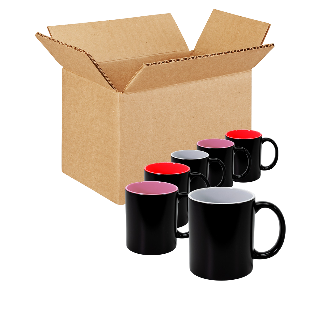 Caja Mix de Tazones Mágicos (36 unidades) Rojo/Rosado/Blanco 11oz Once Print